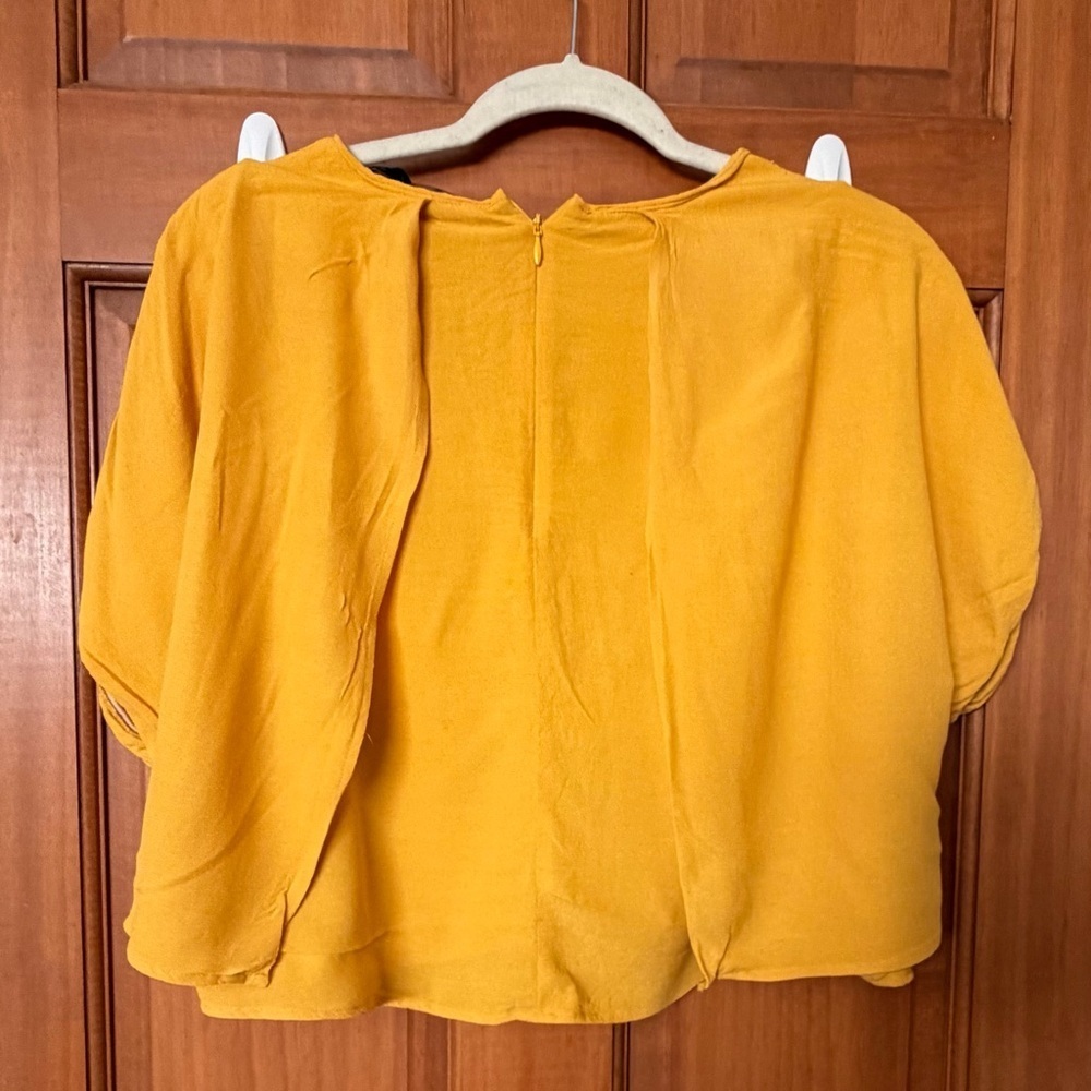 Zara Mustard Yellow Blouse - Picture 4 of 5